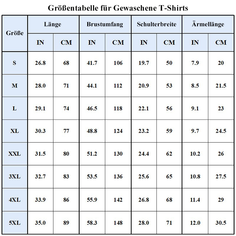 Personalisierte gewaschenes T-Shirt Attraktives Geschenk für Sportliebhaber