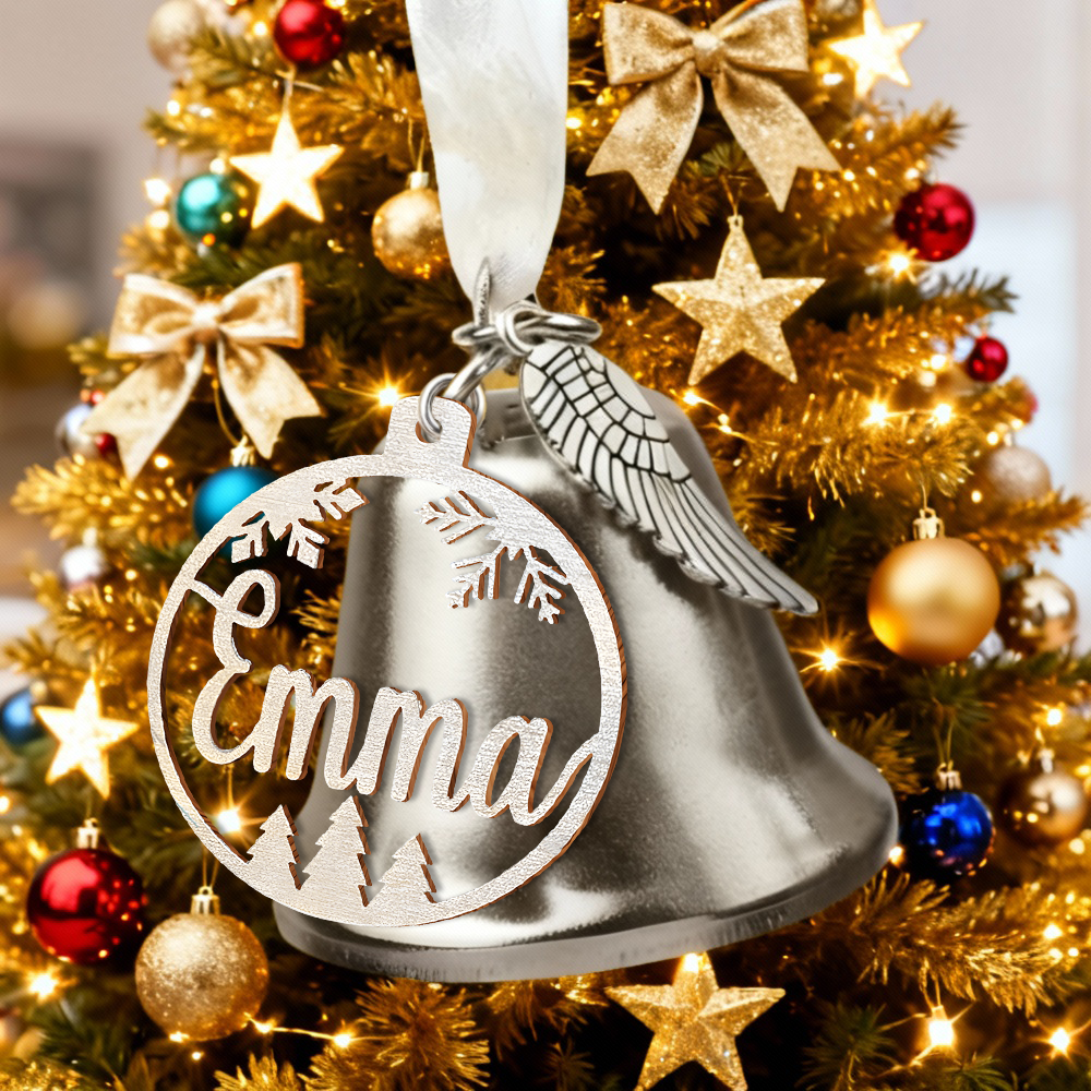 Personalized Name Bell Ornament Simple Gift for Christmas