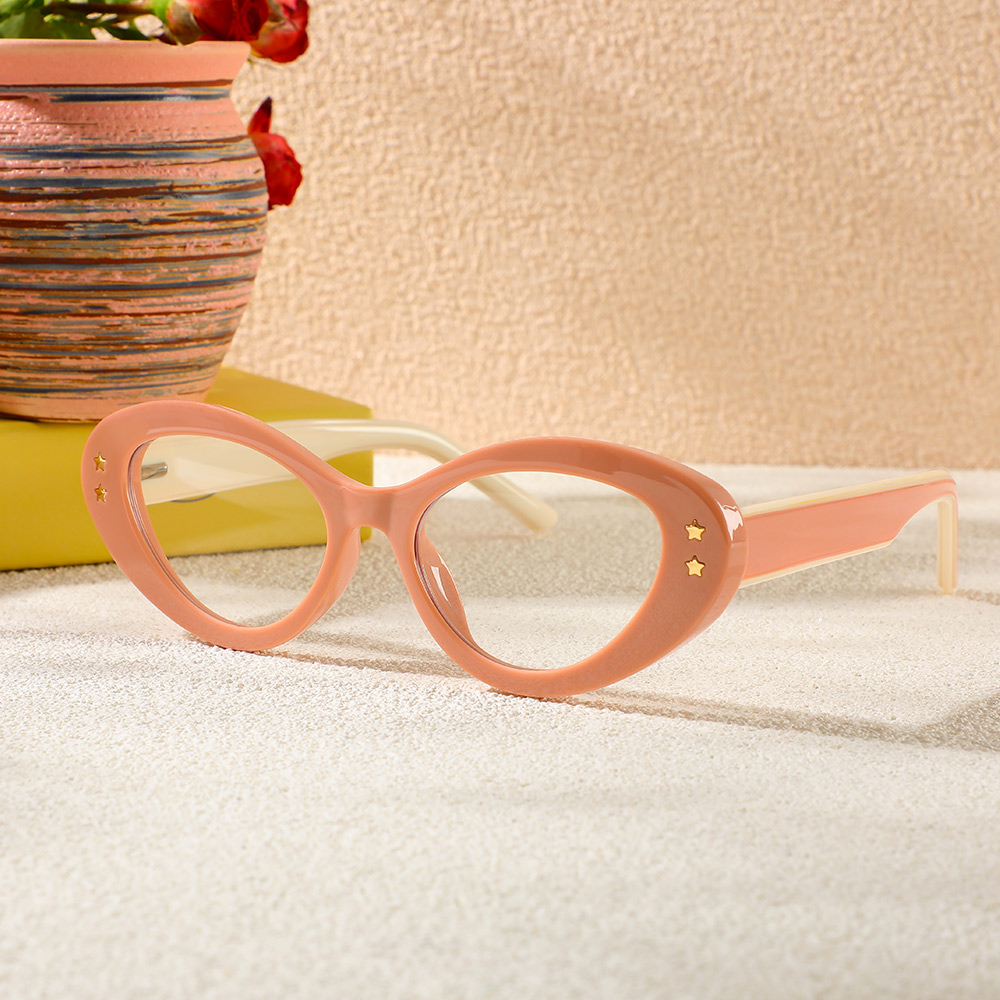 Lunettes de Vue Beck Cat Eye Marron 