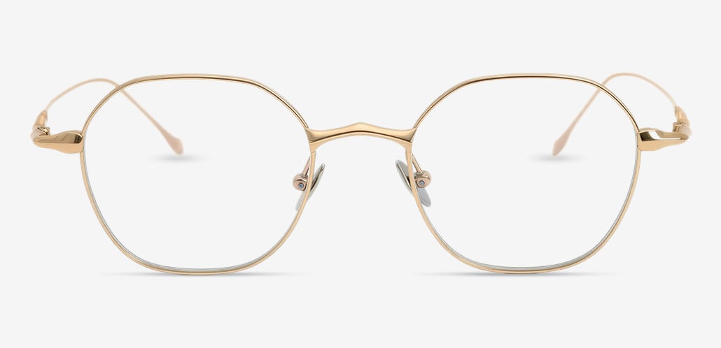 Remi Gold Square Glasses
