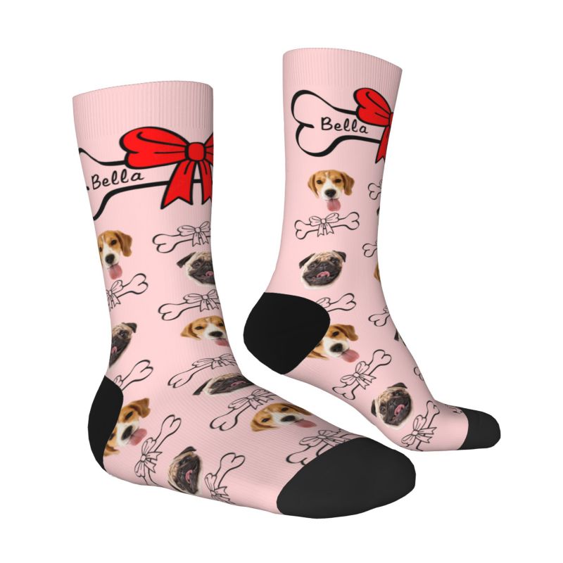 "Bone Gift" Personalized Face Socks are a Gift for Pet Lovers