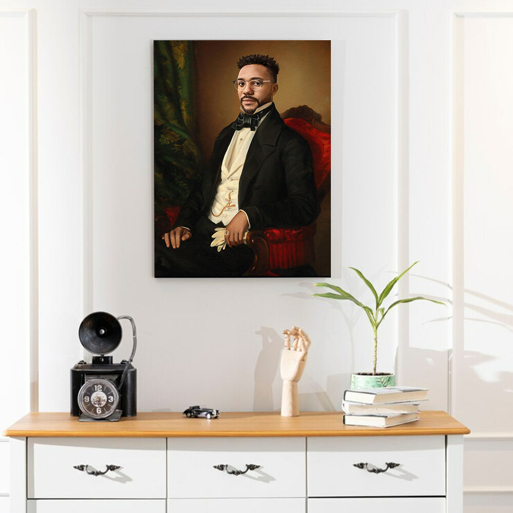 Custom Royal Portrait from Head Photo Renaissance for Him