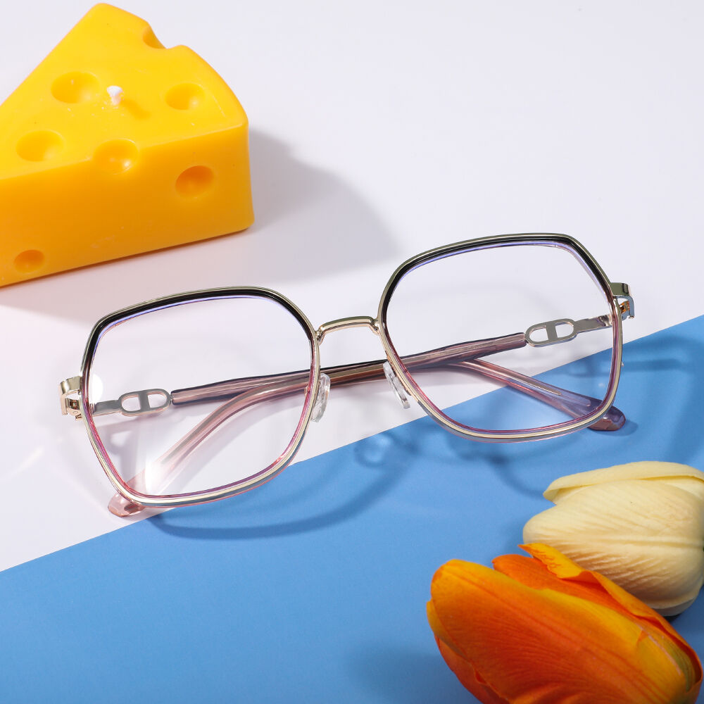 Oliver Geometric Purple  Glasses