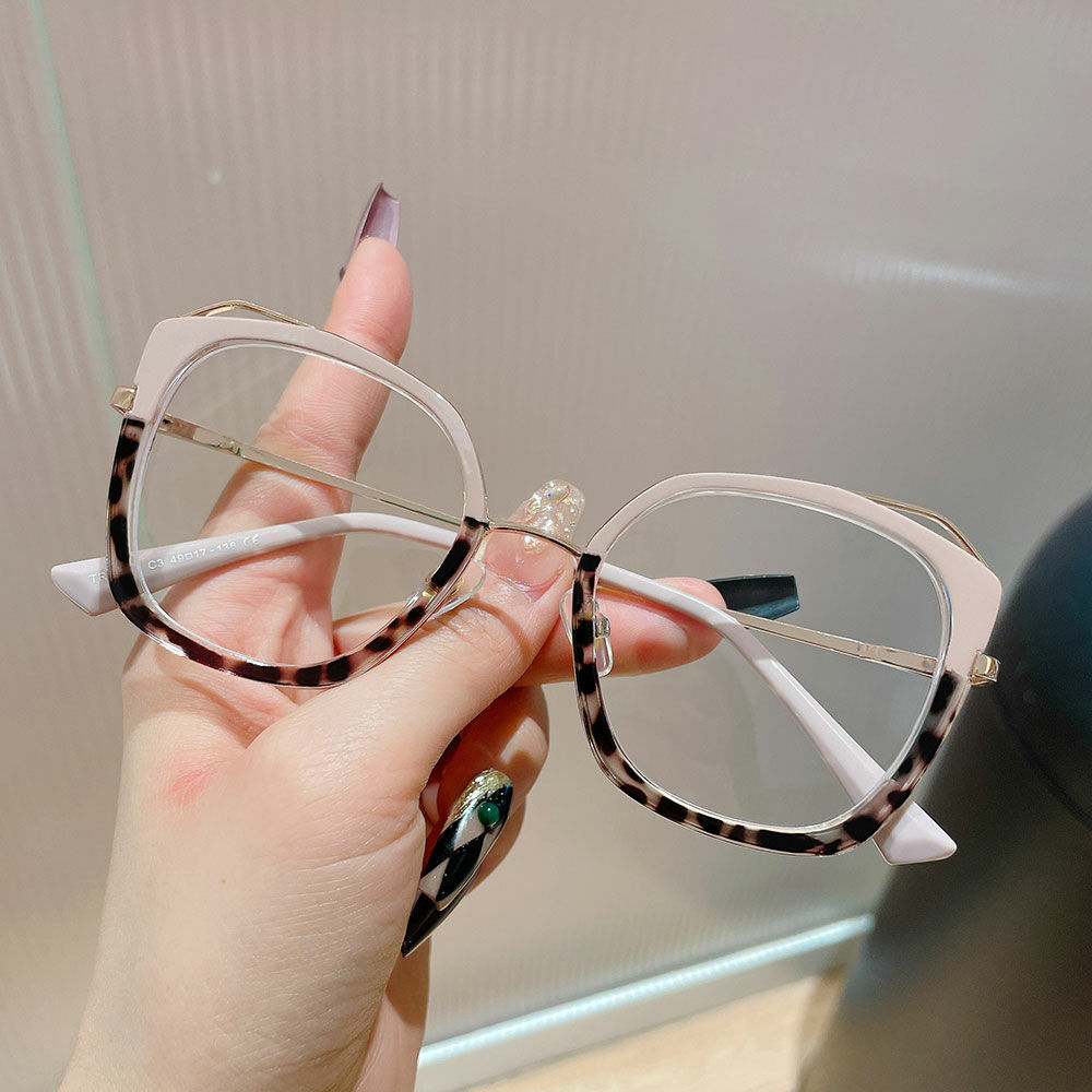 Patrick Cat Eye Leopard Glasses