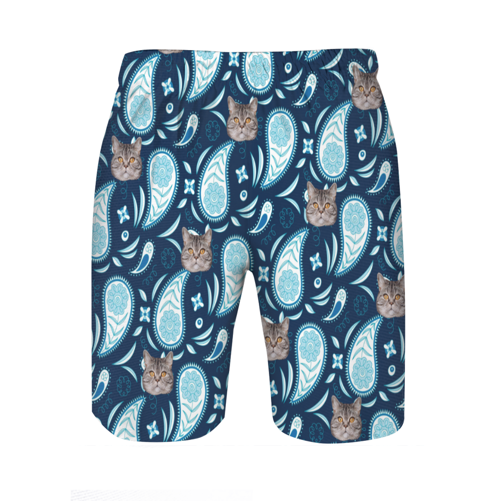 Personalisierte Foto Herren Strandshorts Perfektes Design Geschenk für die liebe Familie