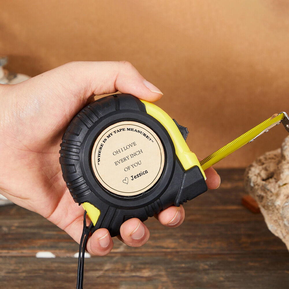 Personalized Tape Measure with Customizable Name Useful Gift for Husband