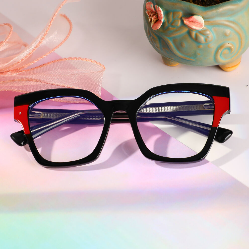Gustave Cat Eye Black Glasses