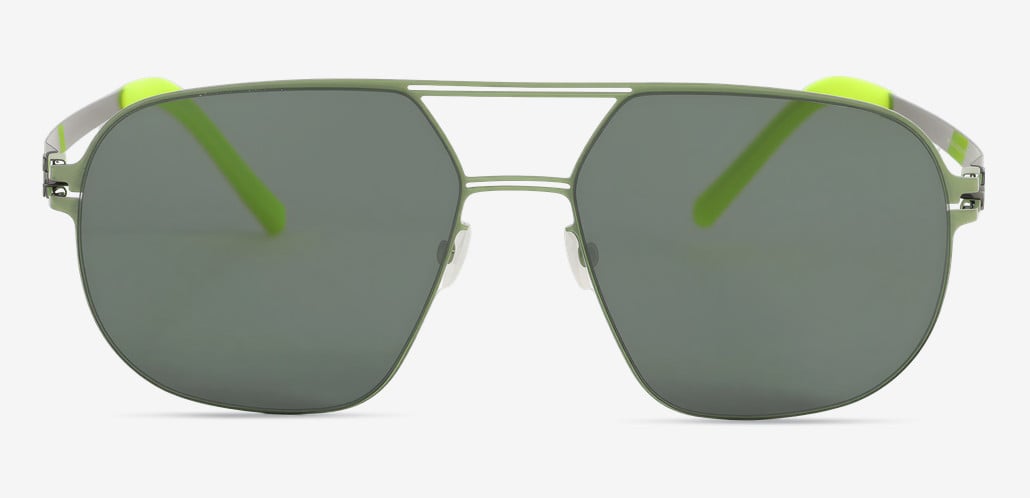 Andre Green Aviator Sunglasses
