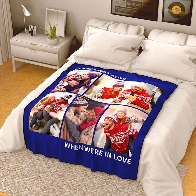 写真 文字入れ ブランケット