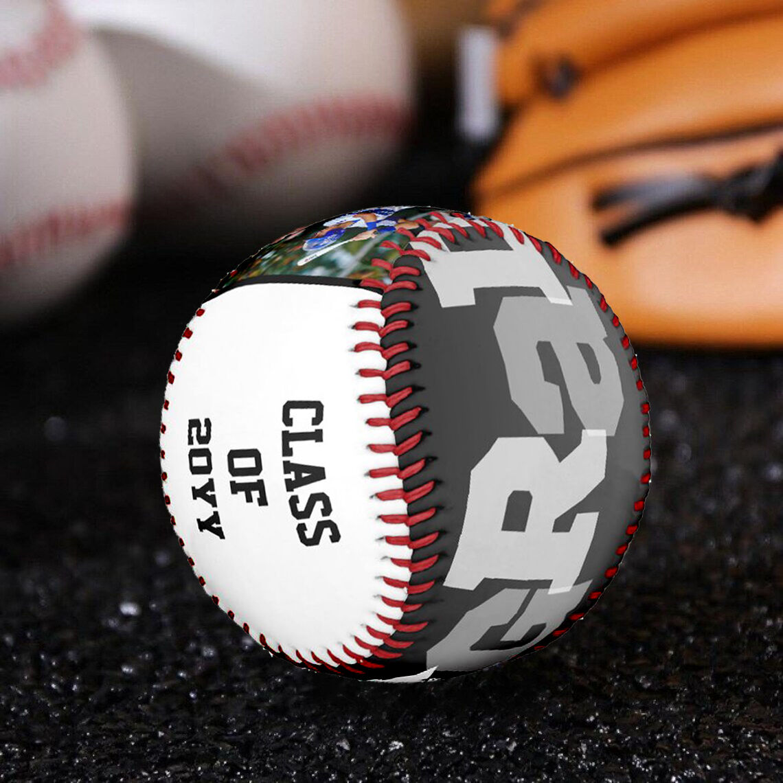 Customized Baseballs with Names Added as Graduation Gifts for Friends