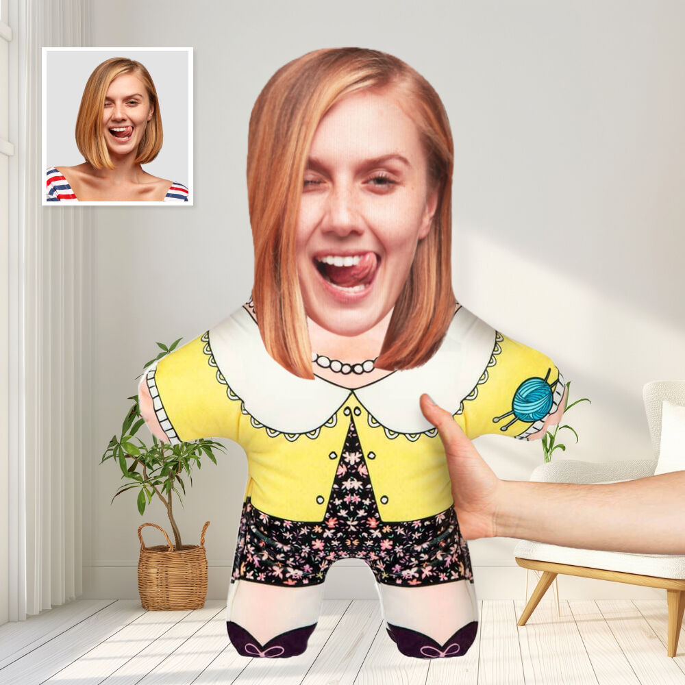 Coussin Oreiller personnalisé avec photo de grand-mère pour un anniversaire»