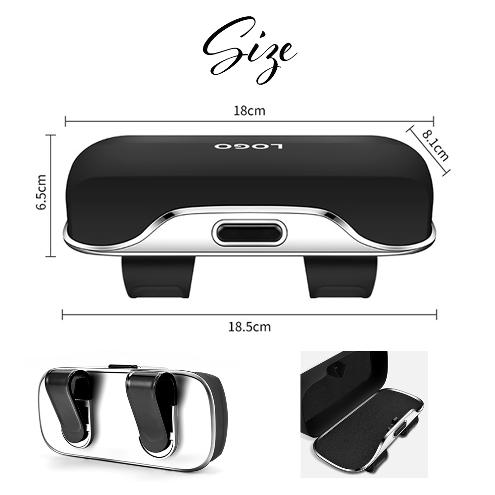 Personalized Car Sunglasses Case Multifunctional Glasses Case Sun Visor Clip Storage Box for Men