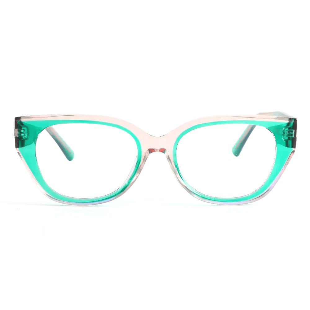 Daisy Cat Eye Grüne Brille