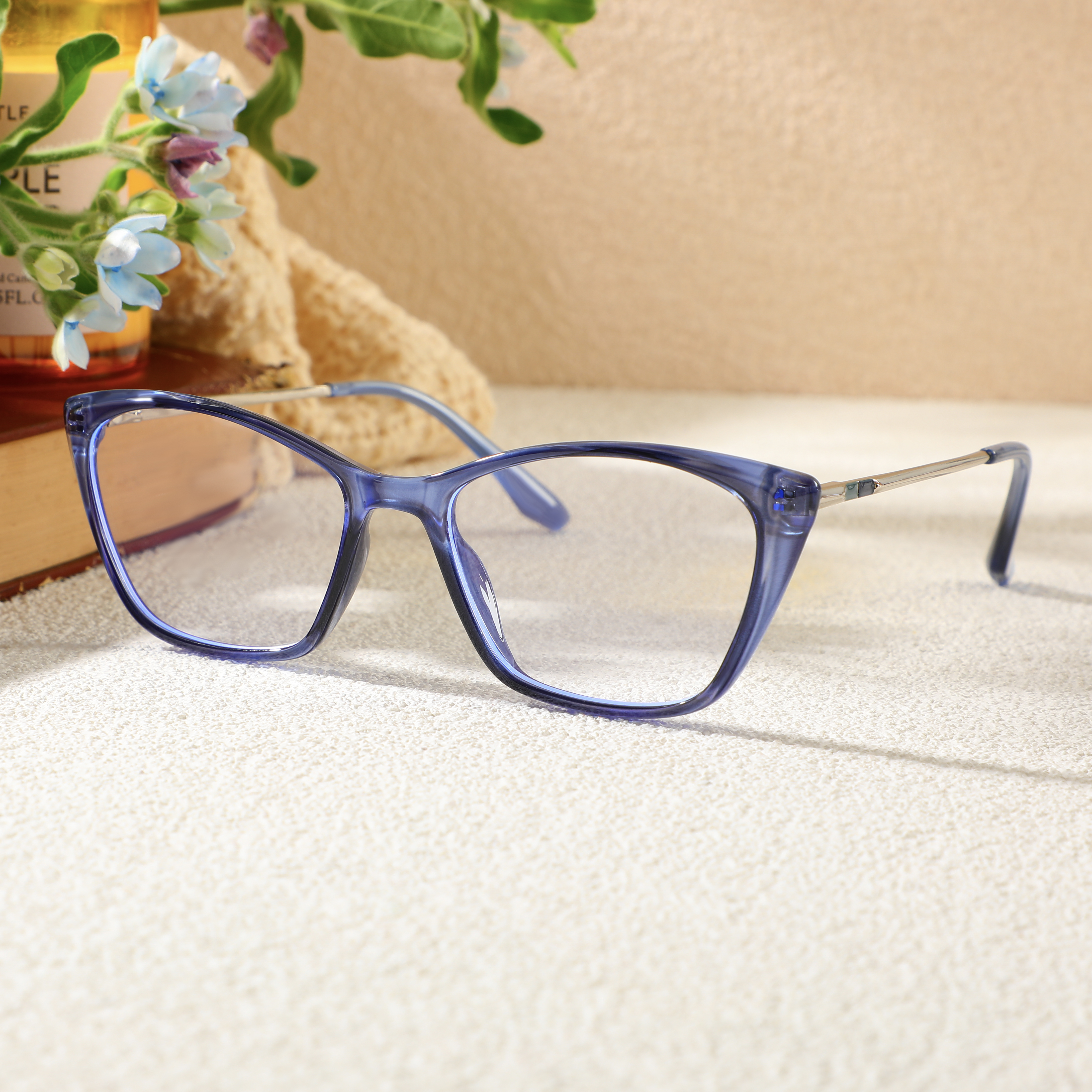 Louis Cat Eye Blaue Brille