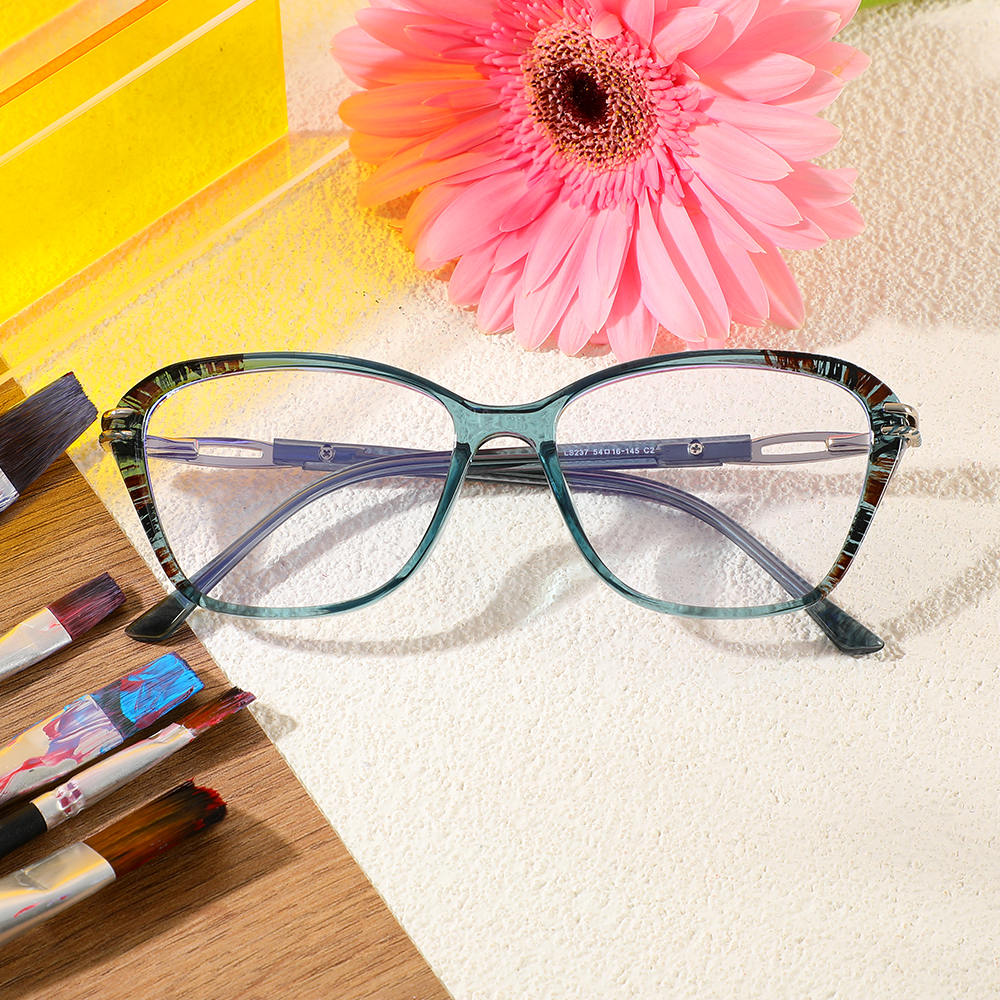 Occhiali da Vista Edwii Cat Eye Blu 