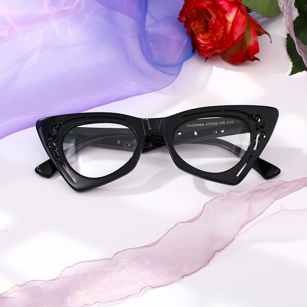 Aldrida Cat Eye Schwarze Brille