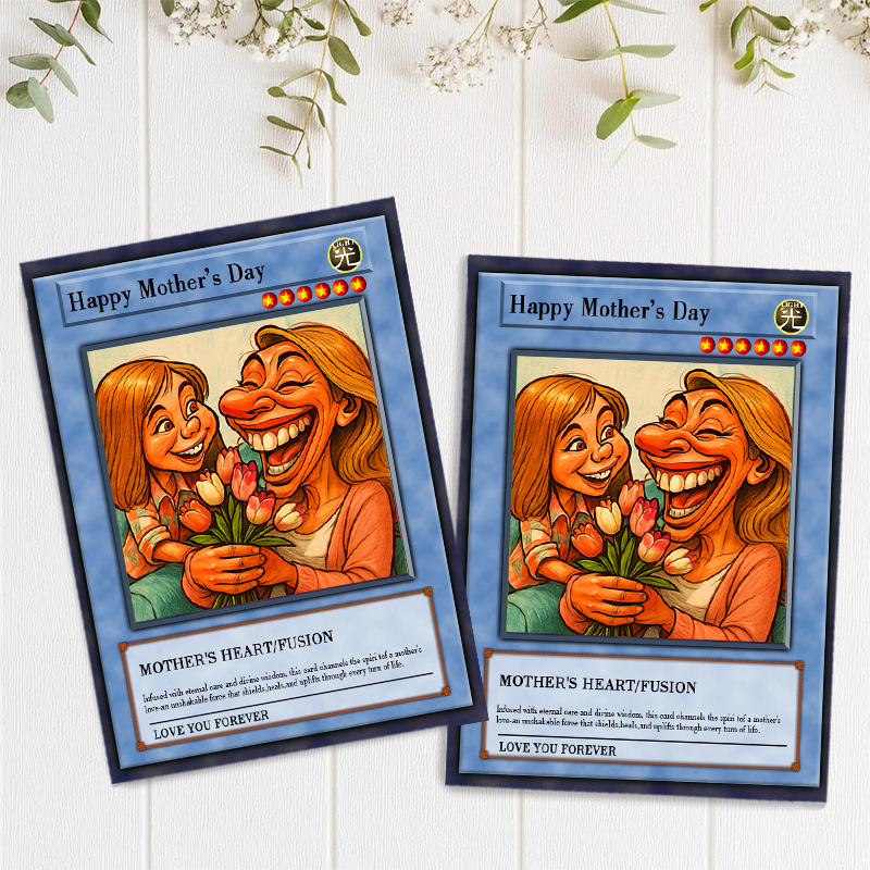 Personalized Funny Picture Poke Card Creative Gift for Mother