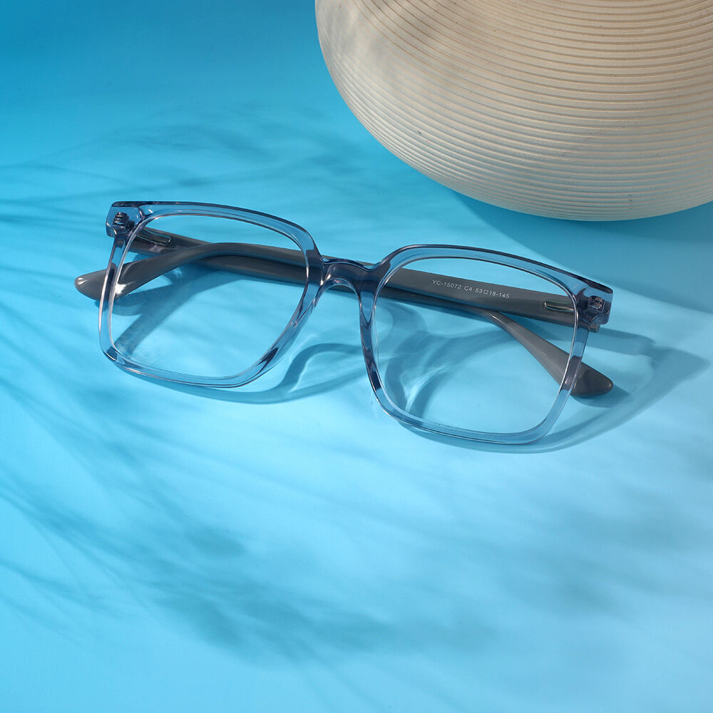 Lunettes de Vue Haute Qualité   Rectangle Gris