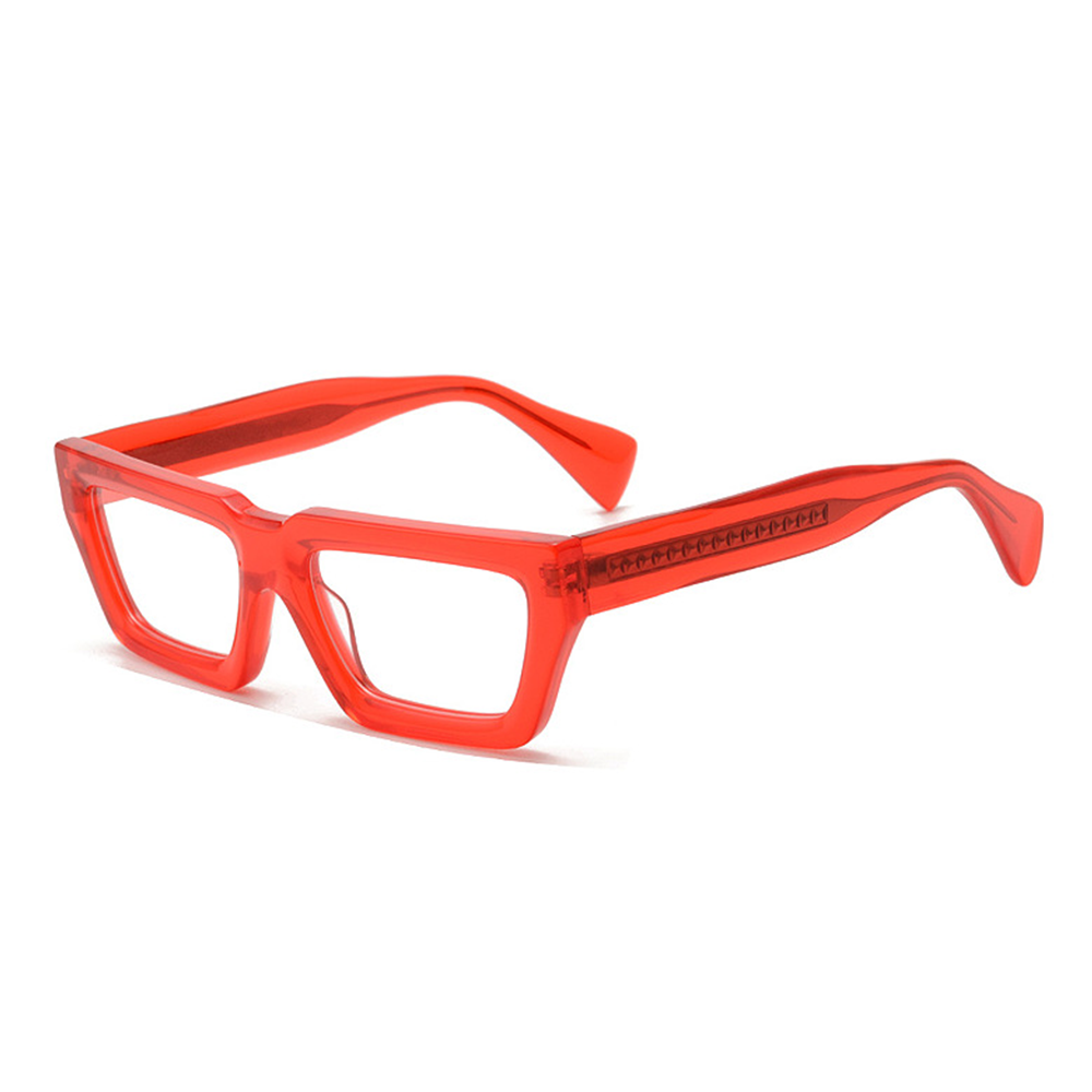 Evea Rectangle Rote Brille