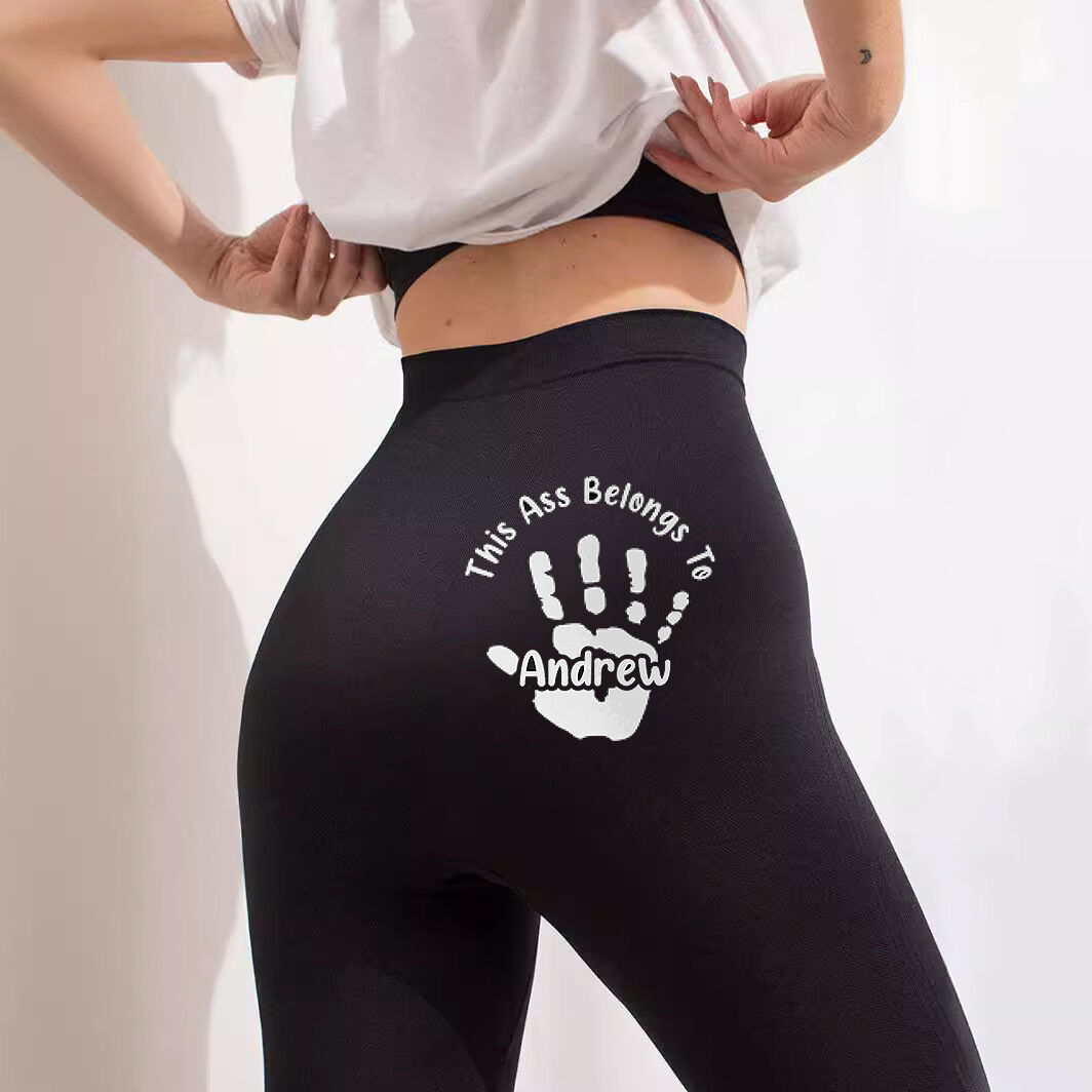 Personalized Leggings Belongs To One Lucky Hand Funny Design Creative Gift for Her Lover Wife