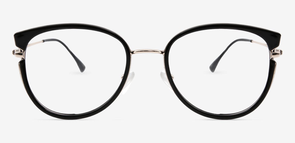 Pamela Black Round Glasses