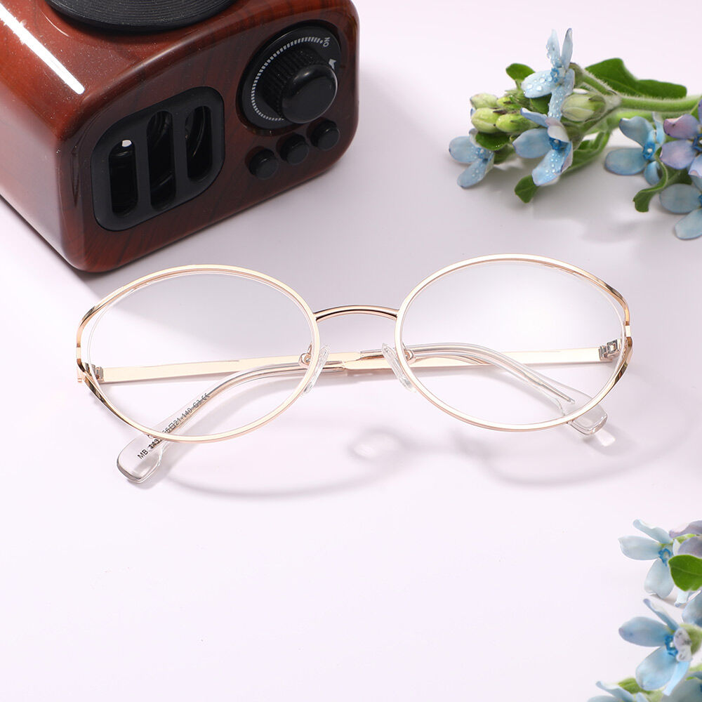 Ellio Ovale Goldene Brille