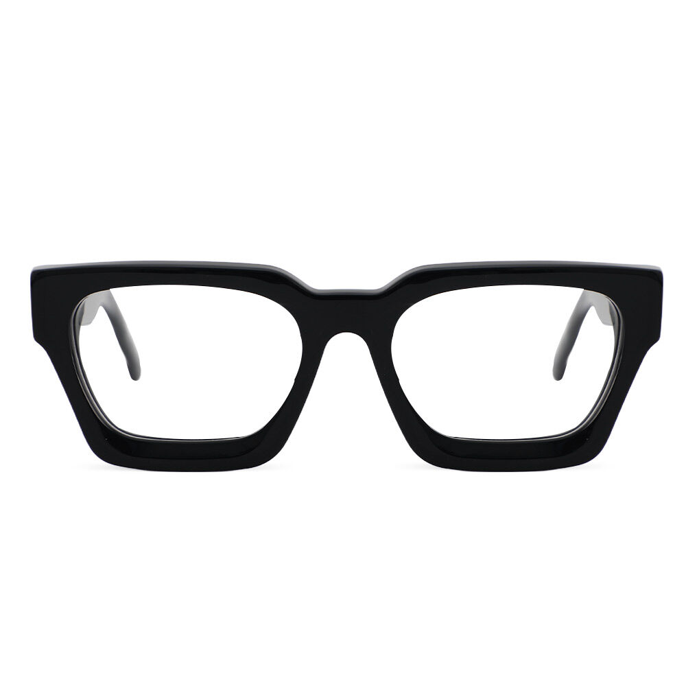 Eugene Square Black Glasses