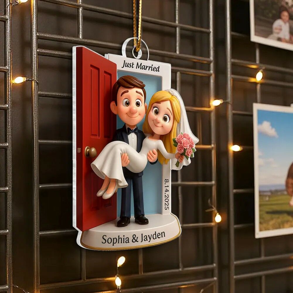 Personalisierter Paar-Anhänger mit individuellem Namen und romantischem Hochzeitsgeschenk