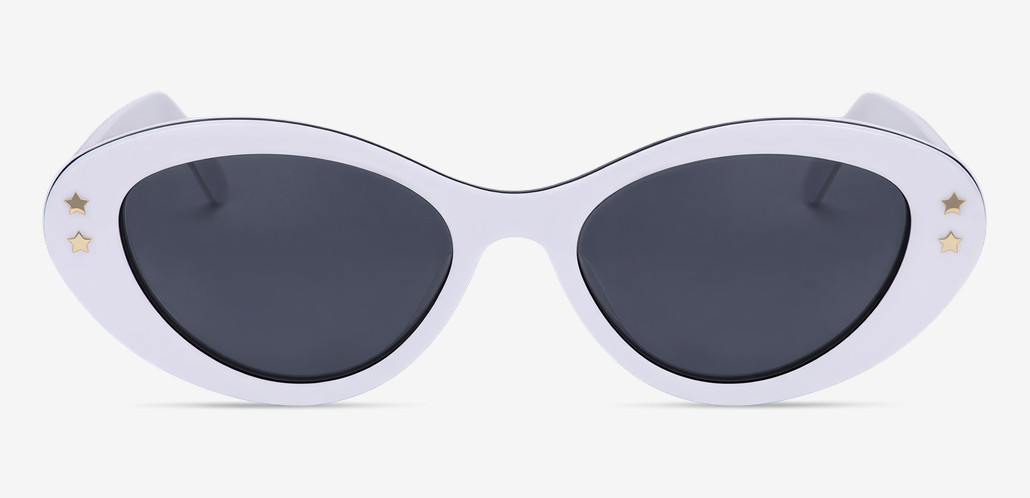 Nova Lunettes de soleil Cat Eye Blanches