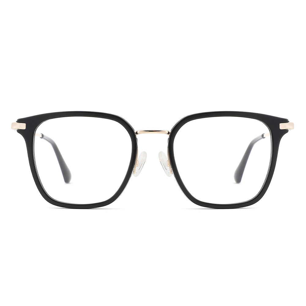 Florance Geometric Black Glasses