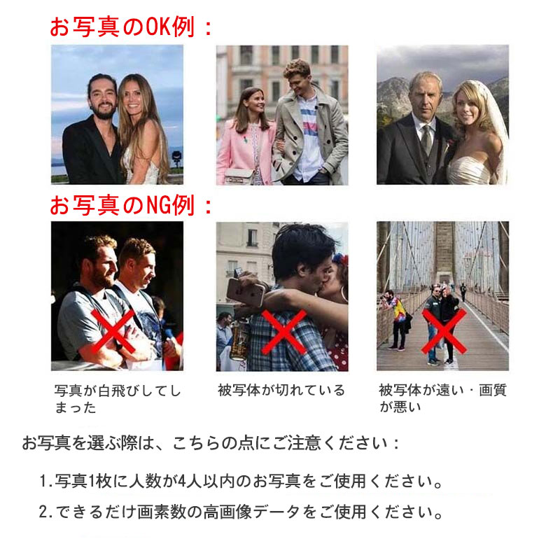 写真入れ 両面タイプ 二つ折り レザー 財布 オーダーメイド