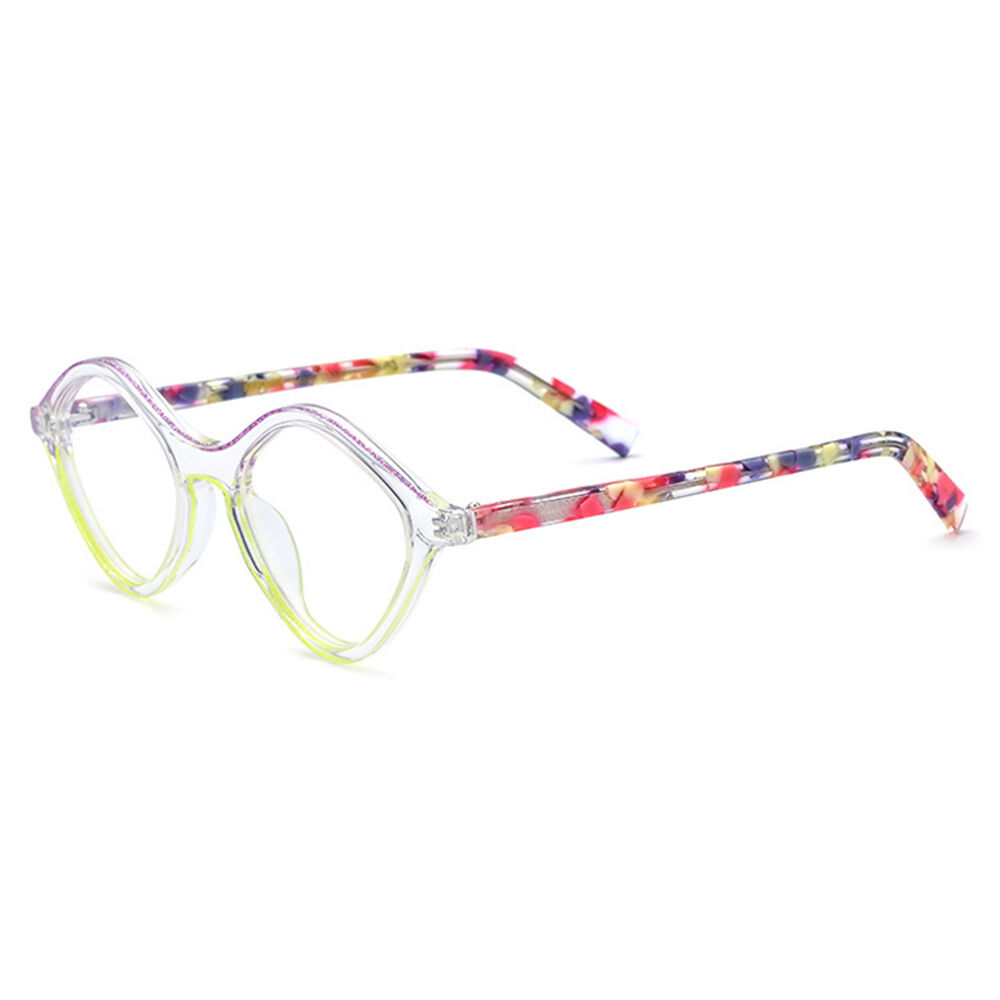 Kanina Oval Purple Glasses