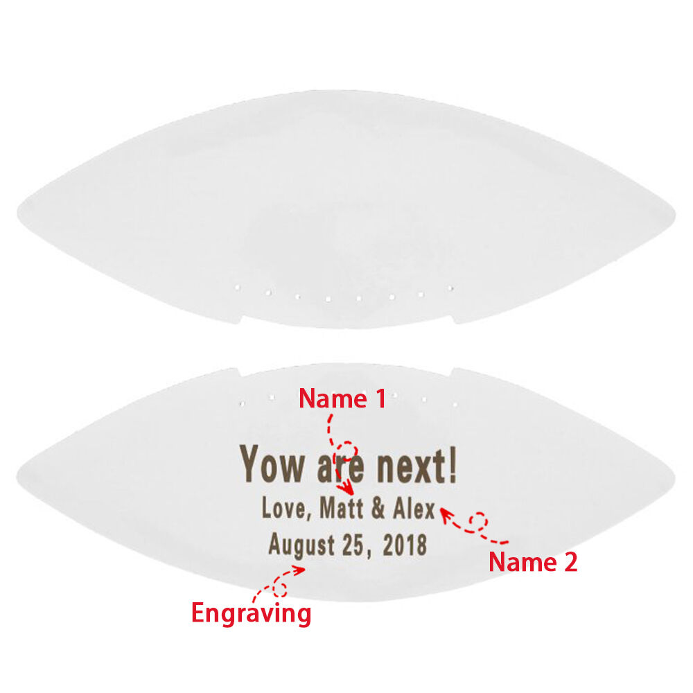 Personalized Football with Name and Other Text as a Gift for the Best Man at the Wedding