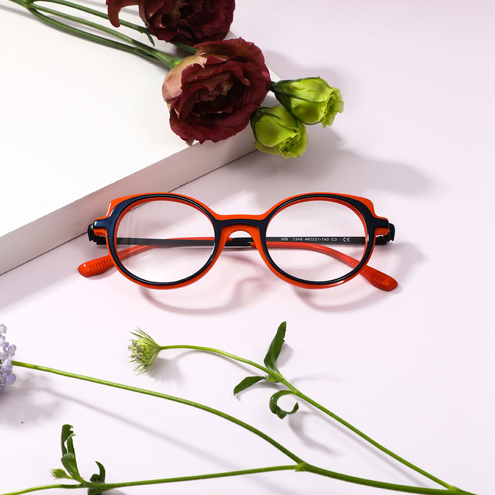 Bertr Cat Eye Orange Glasses