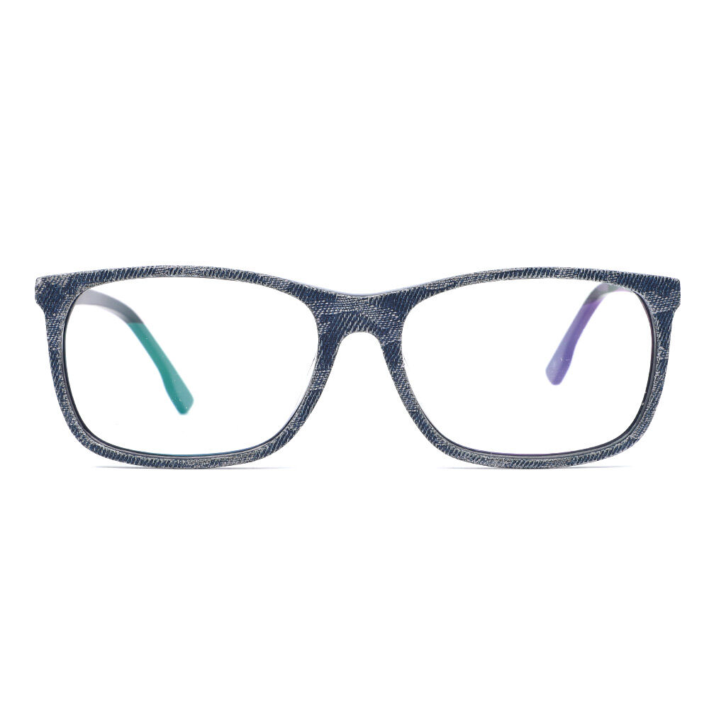 Angeoo Quadratische Blaue Brille