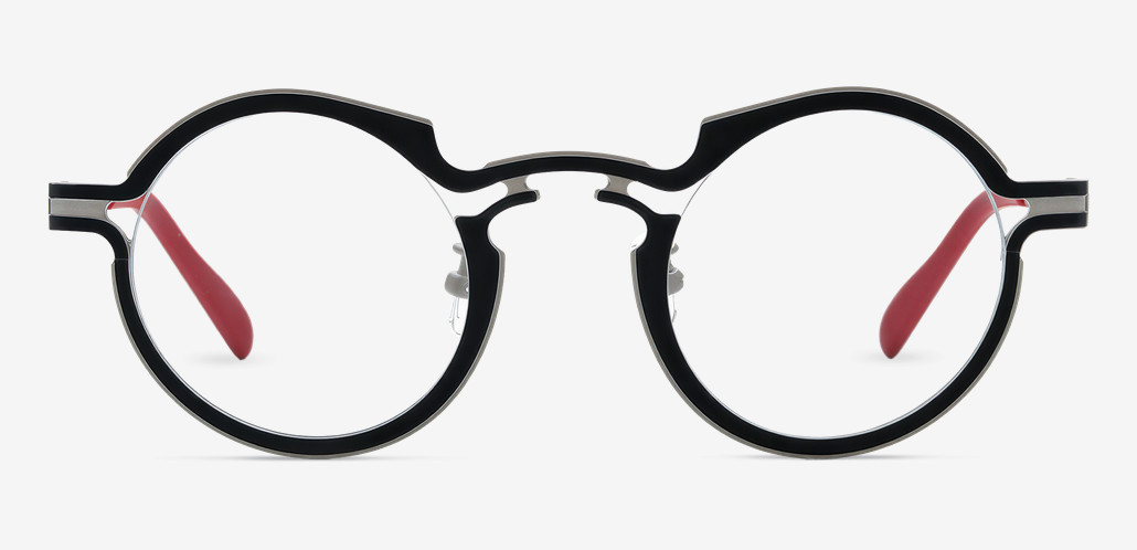 Macadam Black Round Glasses