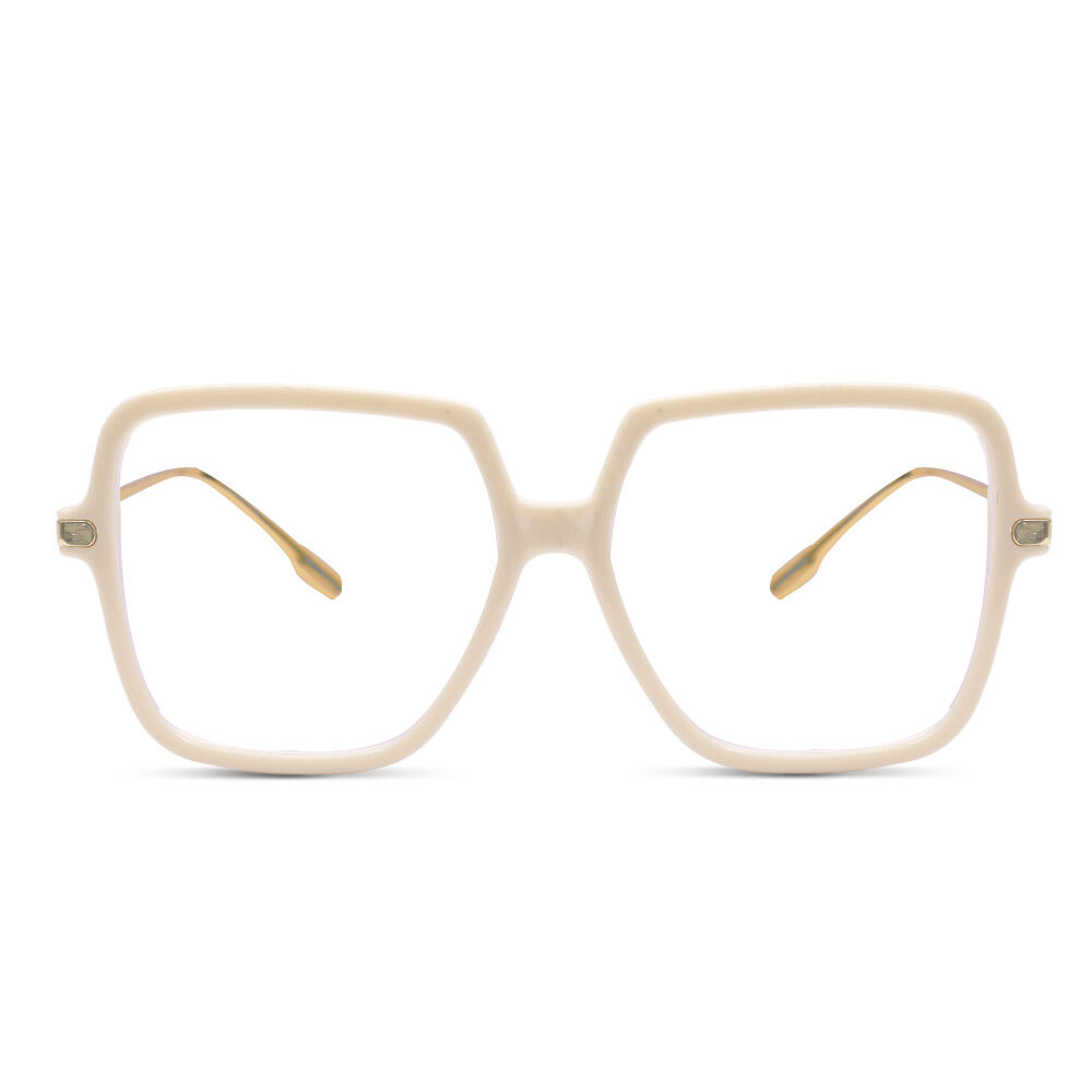 Irving Geometric Beige Glasses