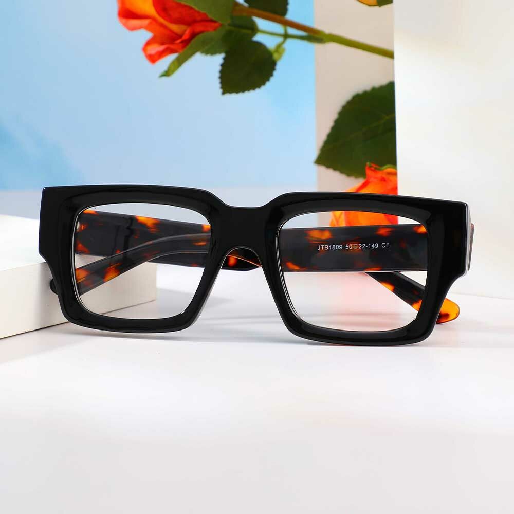 Lunettes de Vue Baron Carré Noir Écaille