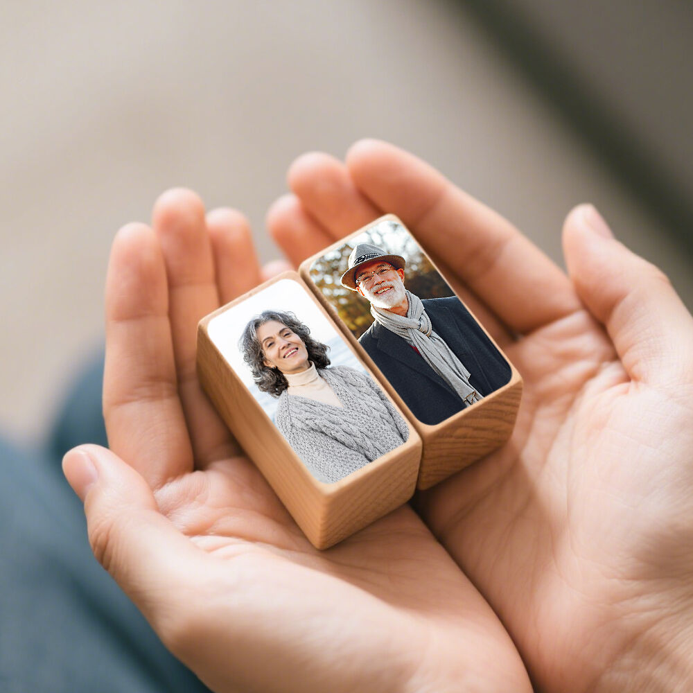 Personalized Photo Cube Building Blocks Customized Family Photos Warm Gifts