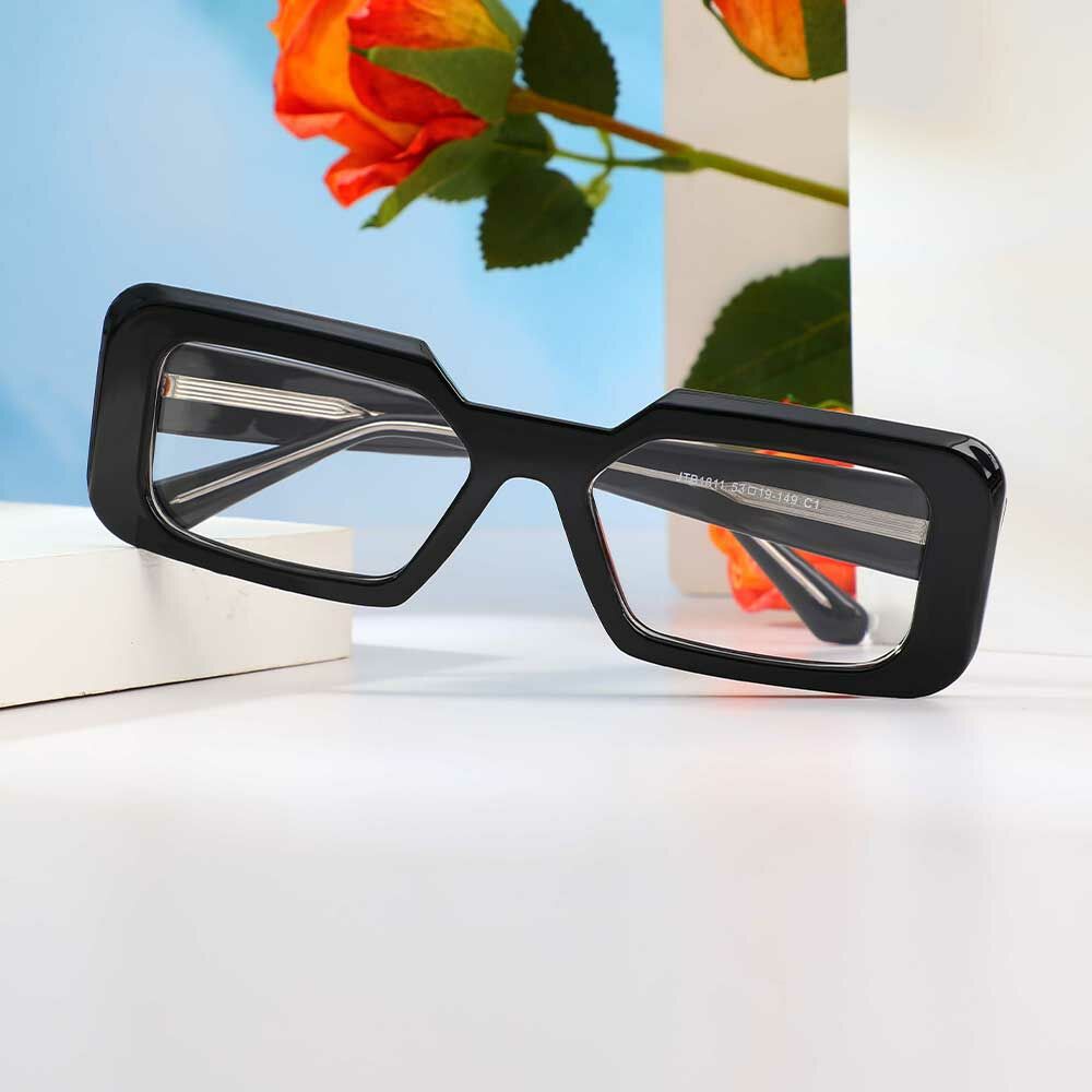 Occhiali da Vista Channing Rettangolare Nero