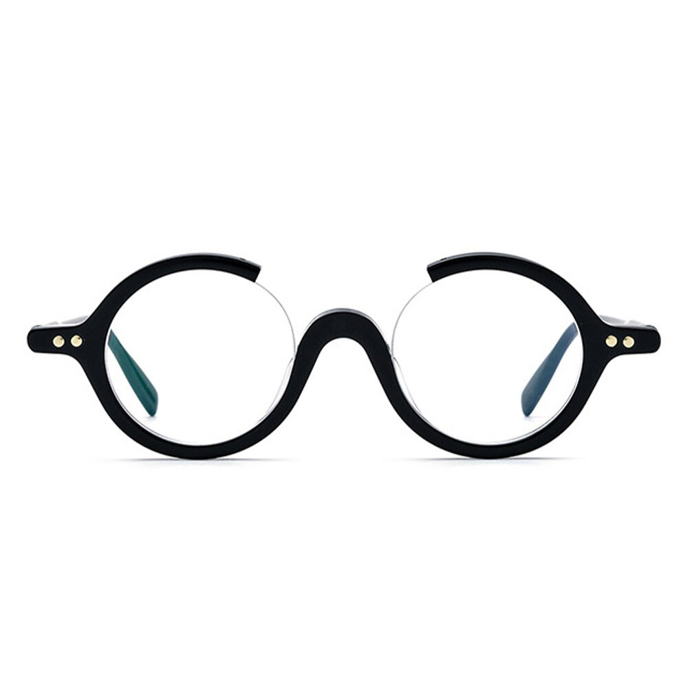 Amelia Runde Schwarze Brille