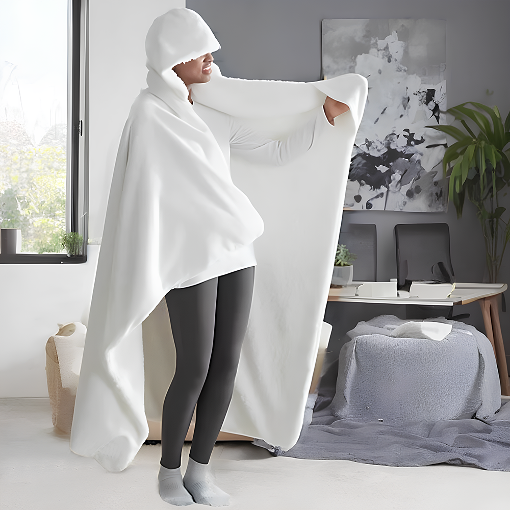 Personalized Name Wearable Blanket Hoodie Abstract Design Gift for Girl Friend