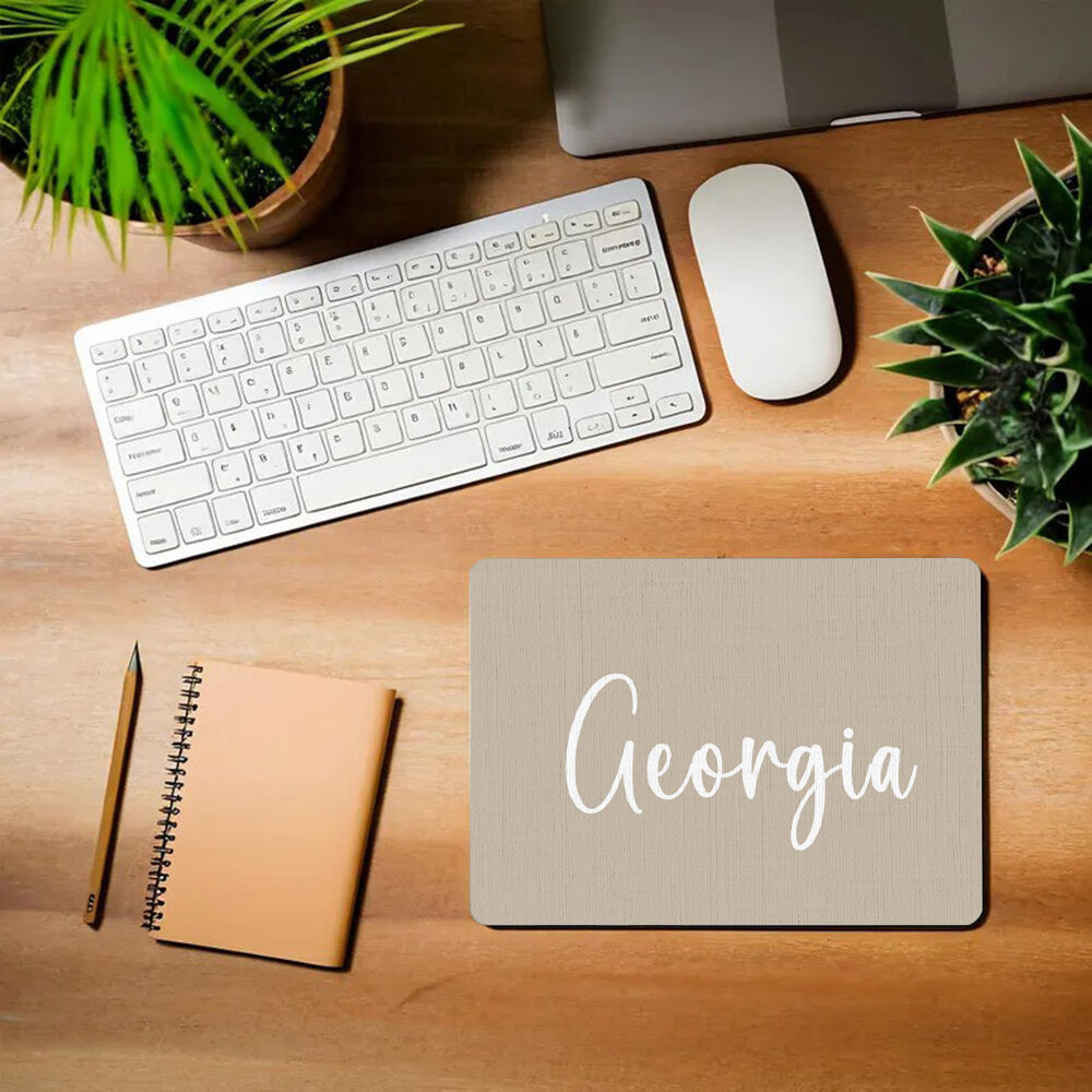 Personalized Name Mouse Pad with Custom Color Funny Gift for Family
