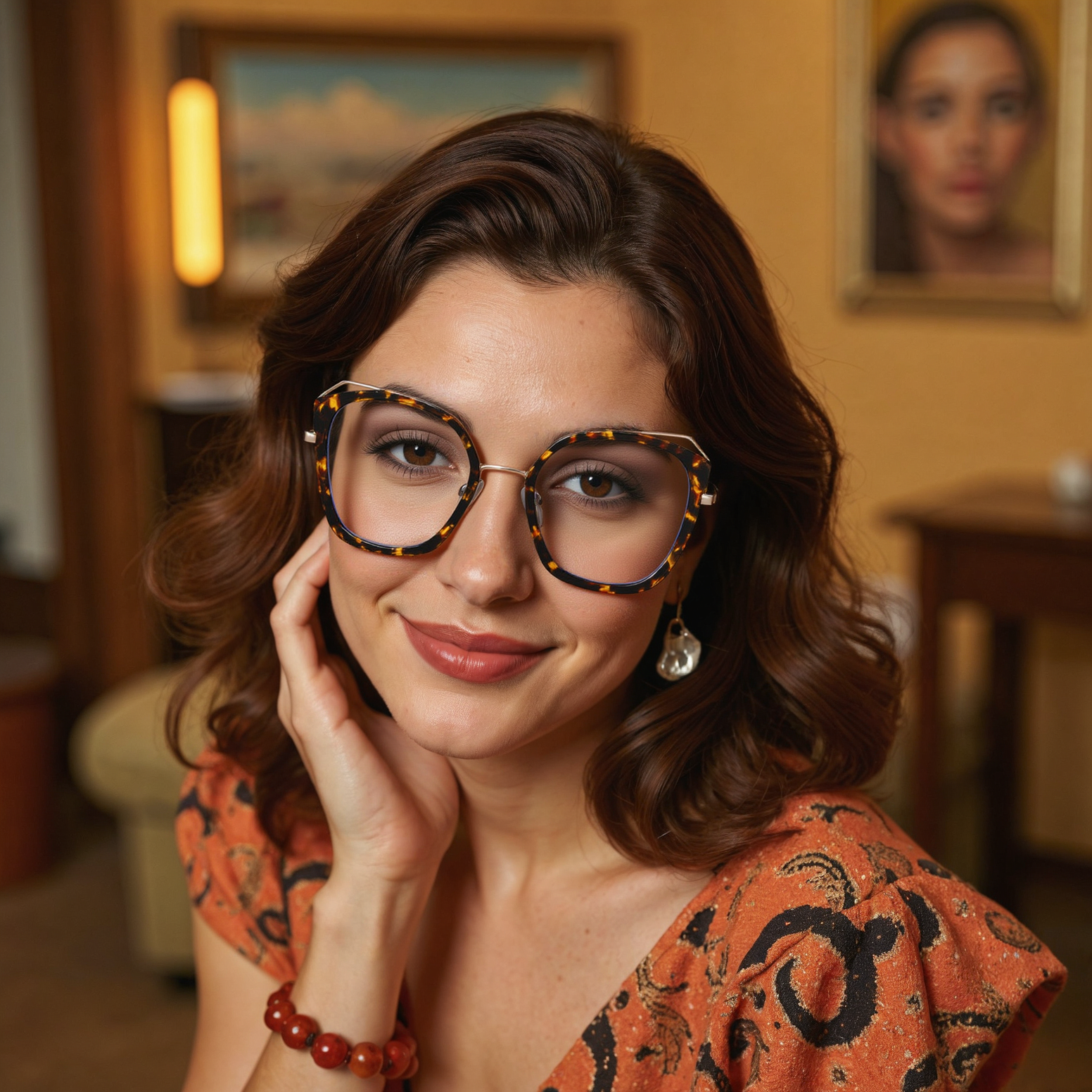 Patrick Cat Eye Tortoise Glasses