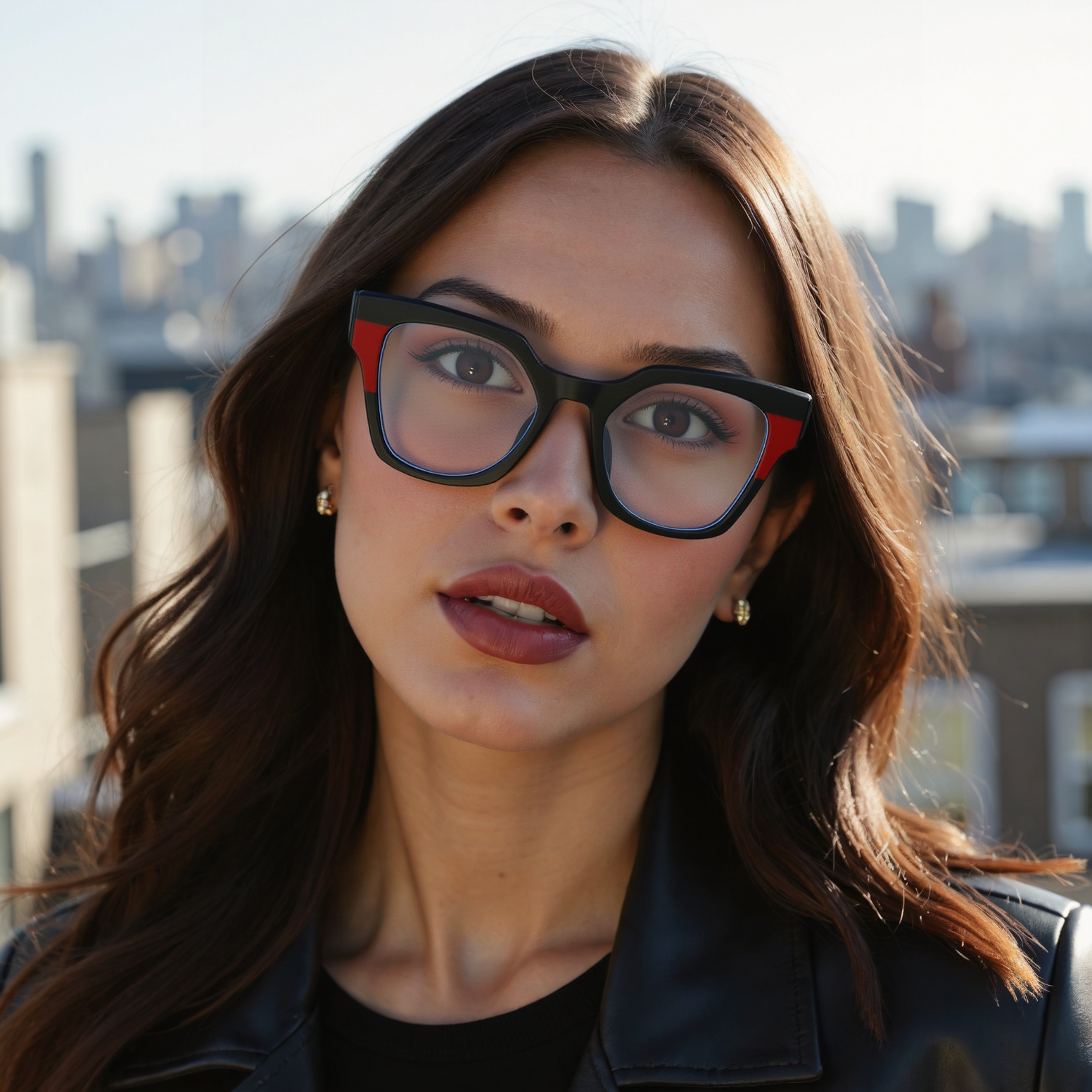 Gustave Cat Eye Black Glasses