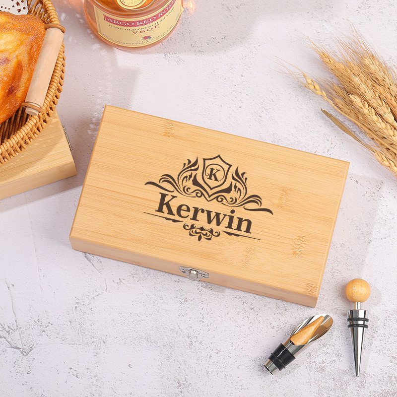 Personalized Bottle Opener Set Custom Initial and Name Retro Imperial Logo Design Gift for Drink Lovers