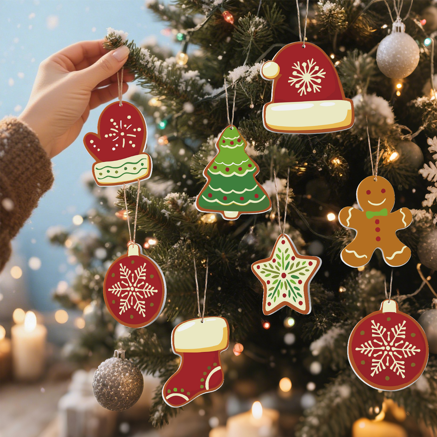 DIY アート 手描き クリスマス オーナメントセット