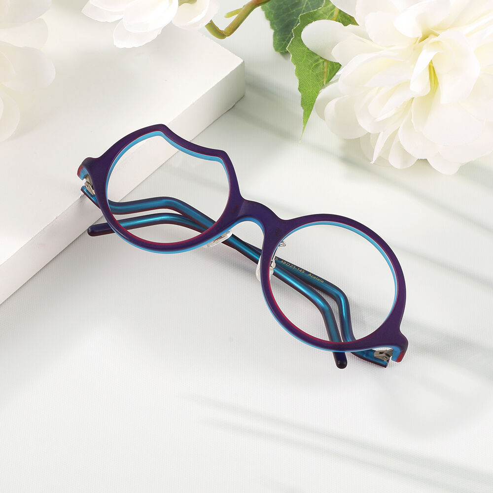 Audition Round Purple Glasses