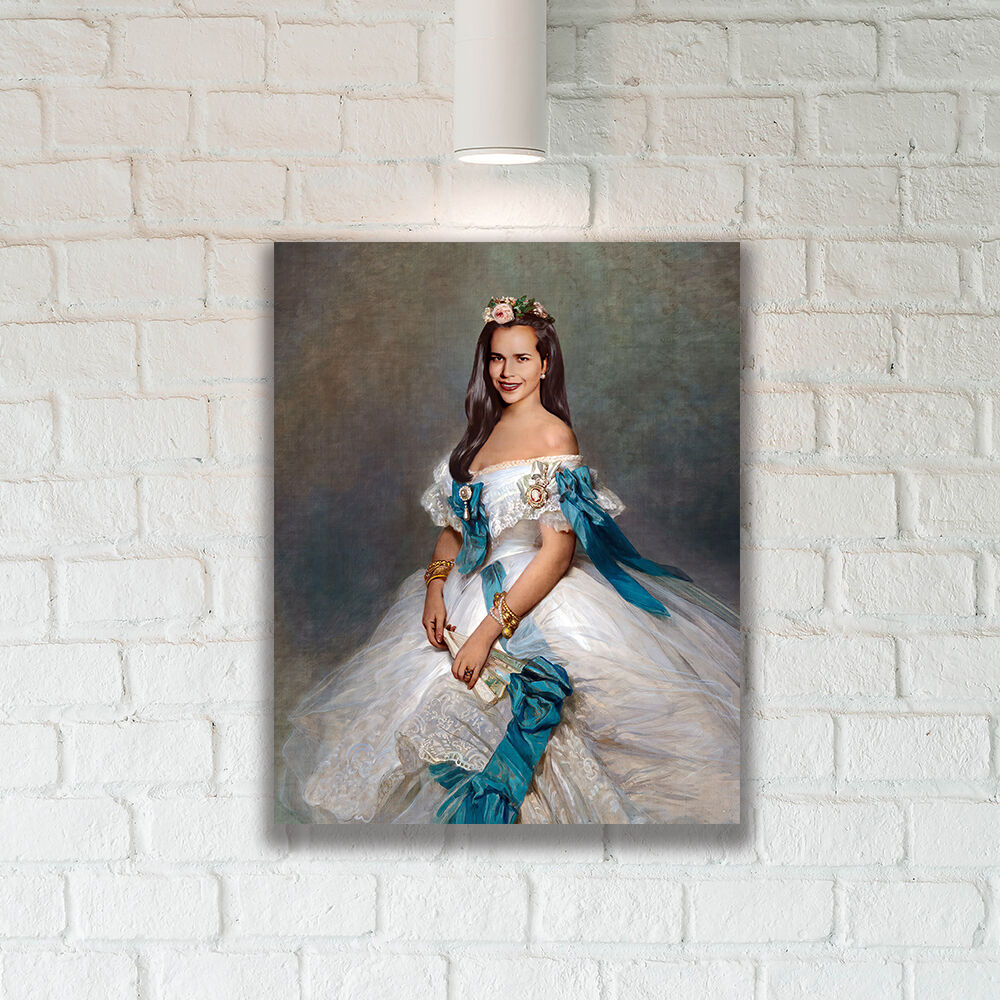 Custom Royal Portrait from Head Photo Female Renaissance Wall Print "The Grand Duchess"