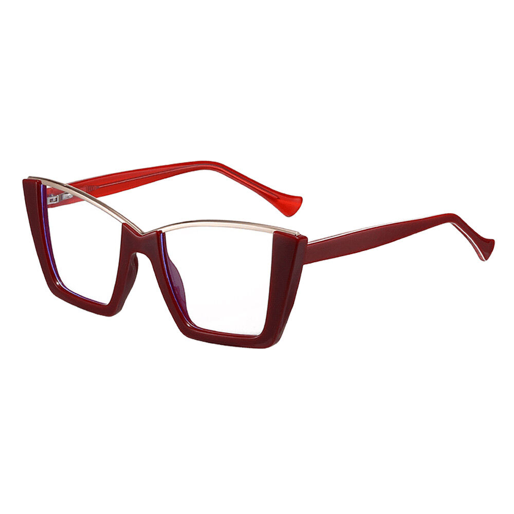 Johnson Cat Eye Red Glasses